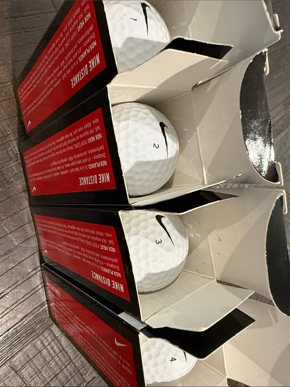 Nike Distance Golf NDX Heat golf balls with Logo 12 Golf Balls New in Box - Picture 9 of 16
